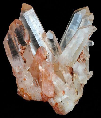 Tangerine Quartz Crystal Cluster - Madagascar #58820